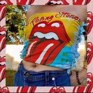 Reworked Rolling Stones Tube Top